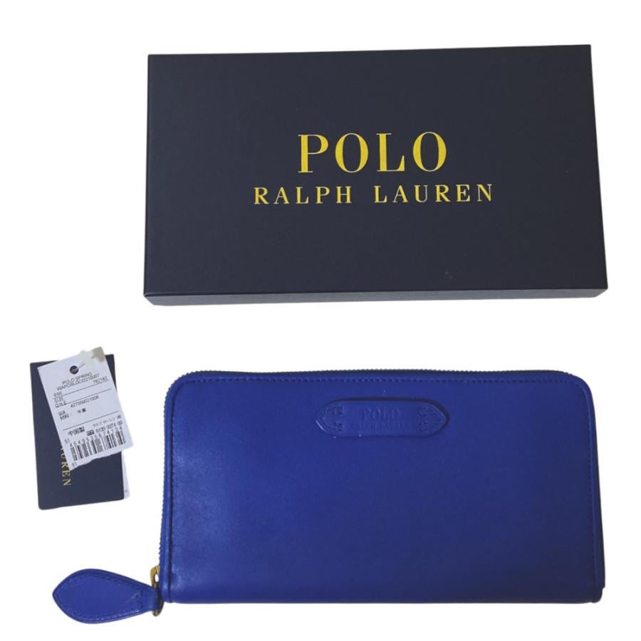 POLO RALPH LAUREN（ポロ・ラルフローレン） 美品 レザー ラウンド