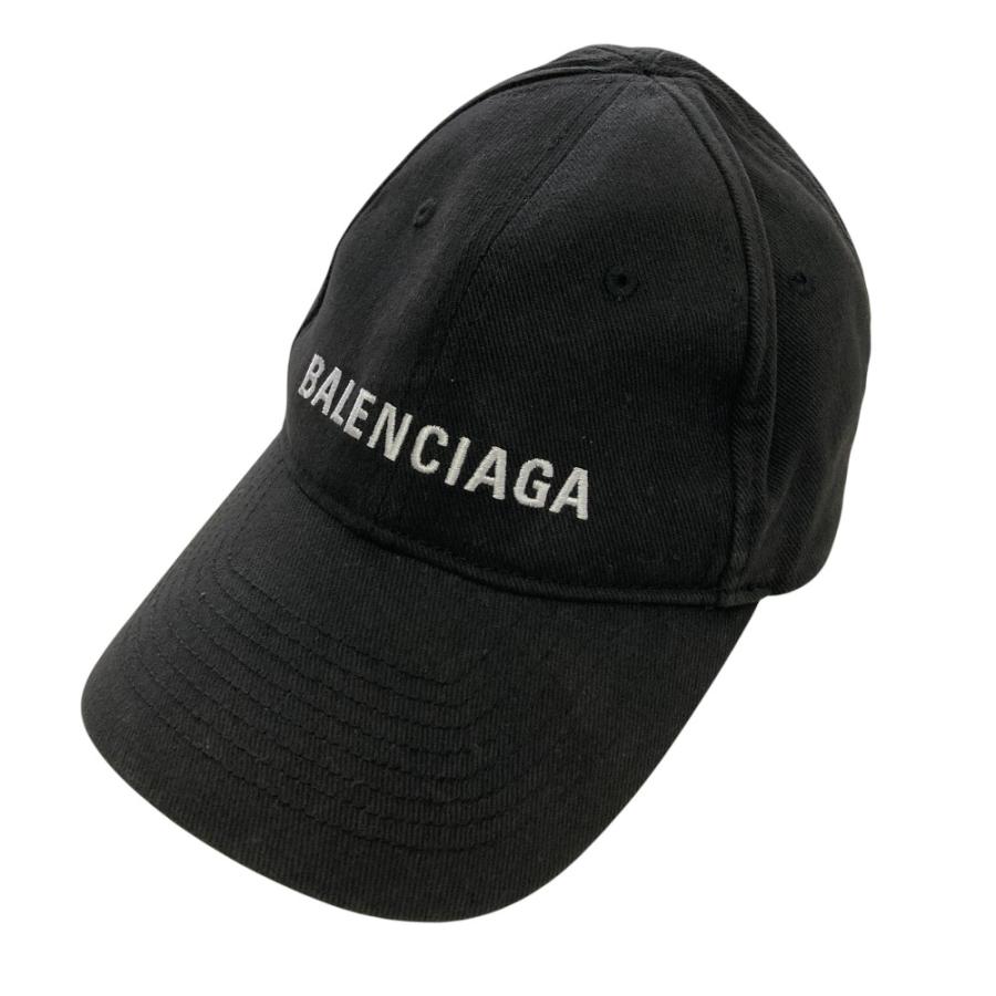 BALENCIAGA（バレンシアガ） 美品 ロゴ刺繍 キャップ 帽子 Lサイズ