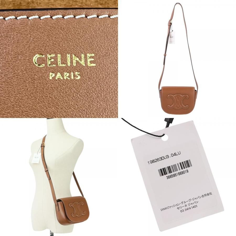 CELINE（セリーヌ） 美品 フォルコ キュイル トリオンフ ショルダー 