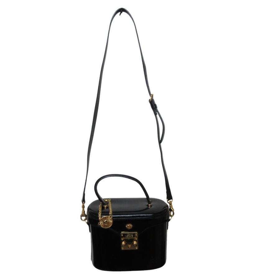 GIANNI VERSACE 美品 ジャンニヴェルサーチ レザー バニティバッグ