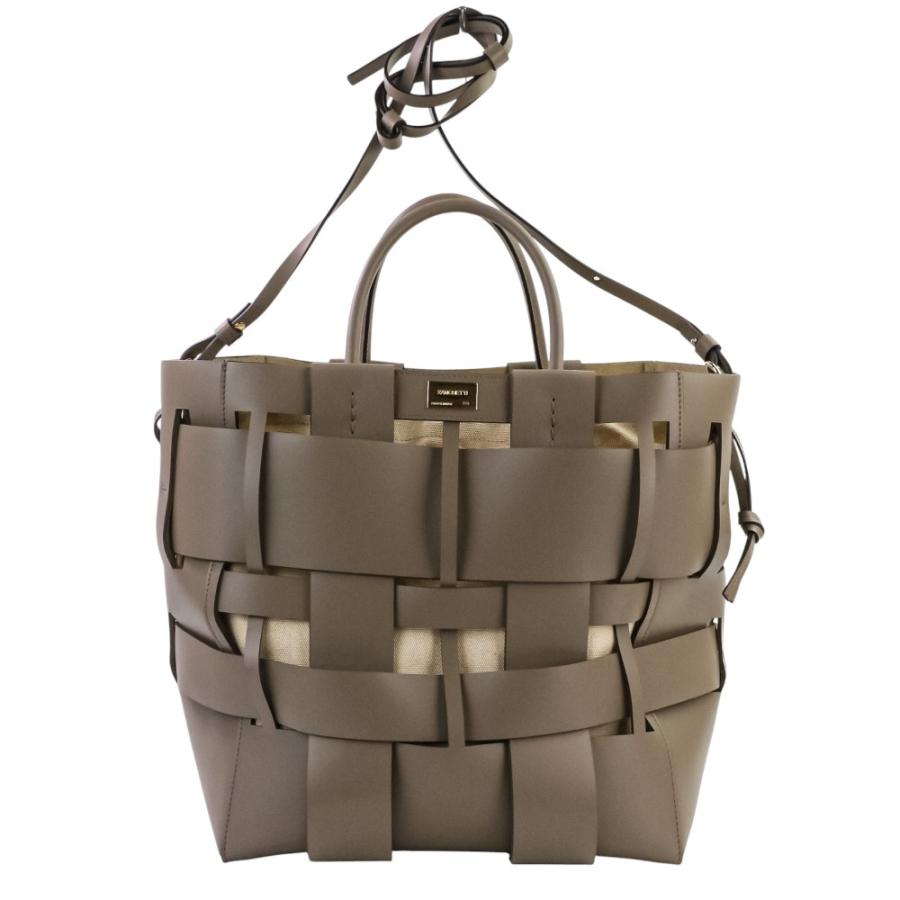 Zanchetti（ザンケッティ） 新品同様 WOVEN SHOPPER 編み上げ2way