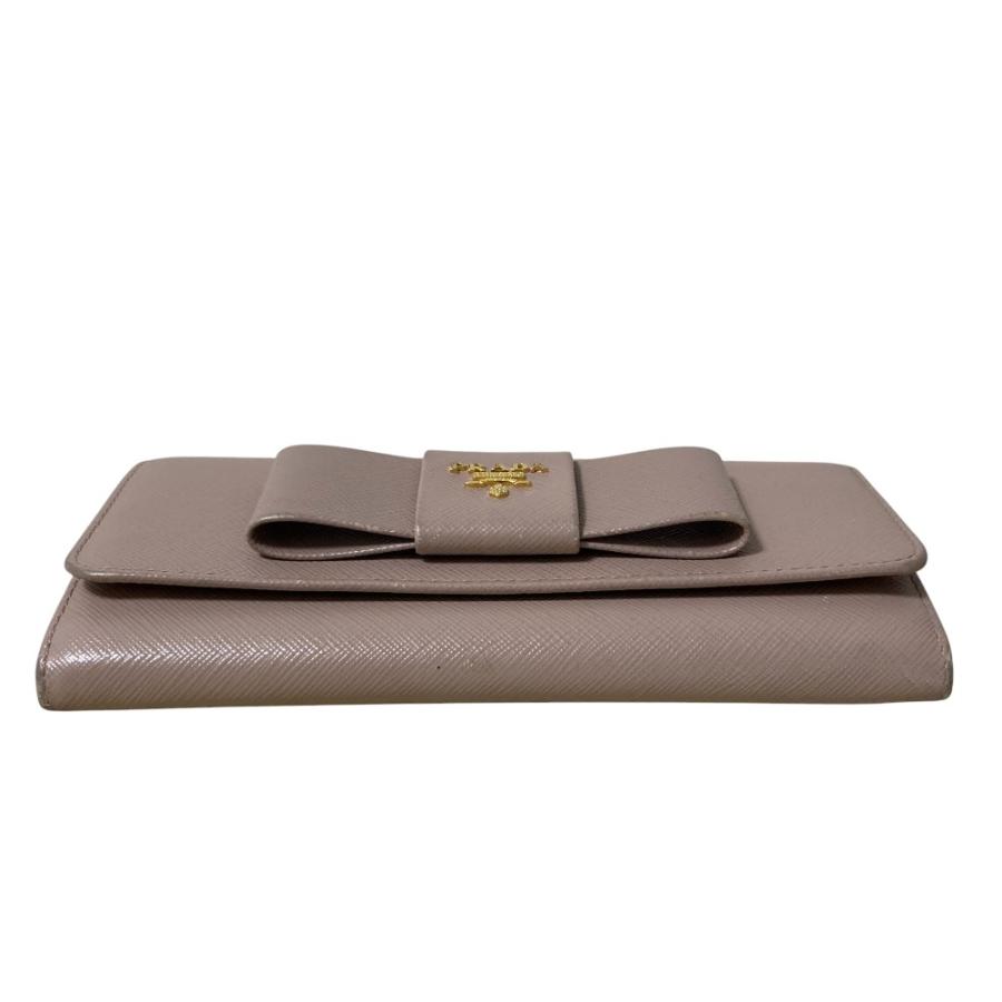 PRADA（プラダ） 良品 サフィアーノレザー リボンモチーフロング