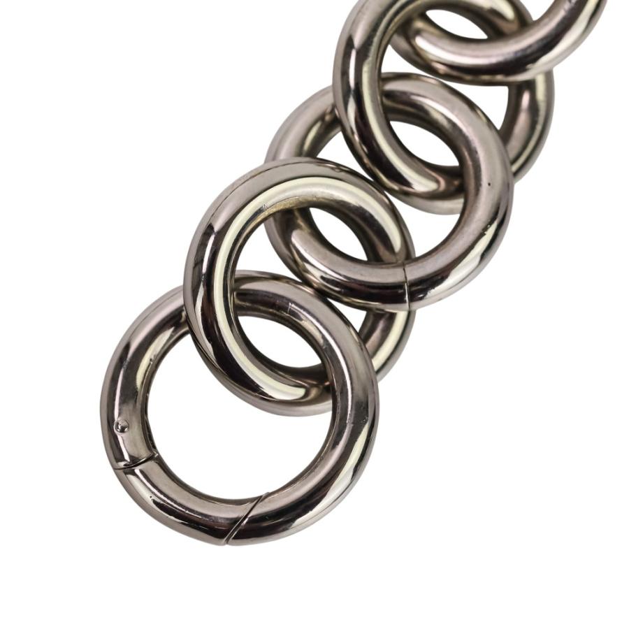 美品 JIL SANDER ジルサンダー Chunky Spherical Charm Choker チャンキーチェーン チョーカー ネックレス シルバーカラー レディース 古着 中古_7