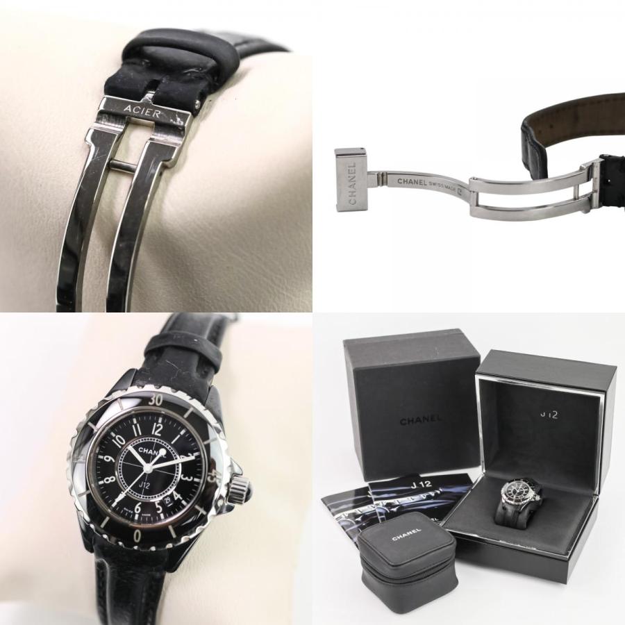 CHANEL（シャネル） 良品 J12 セラミック 腕時計 H0680 33mm デイト