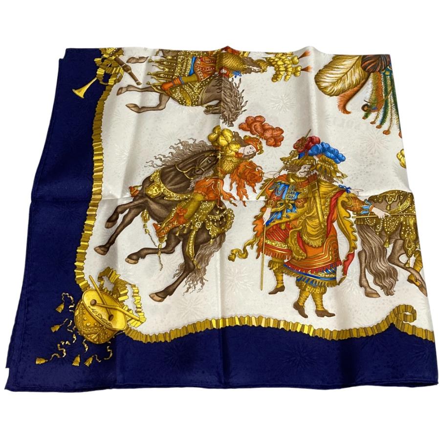 HERMES（エルメス） 新品同様 カレ 90 LES FETES DU ROI SOLEIL 太陽王