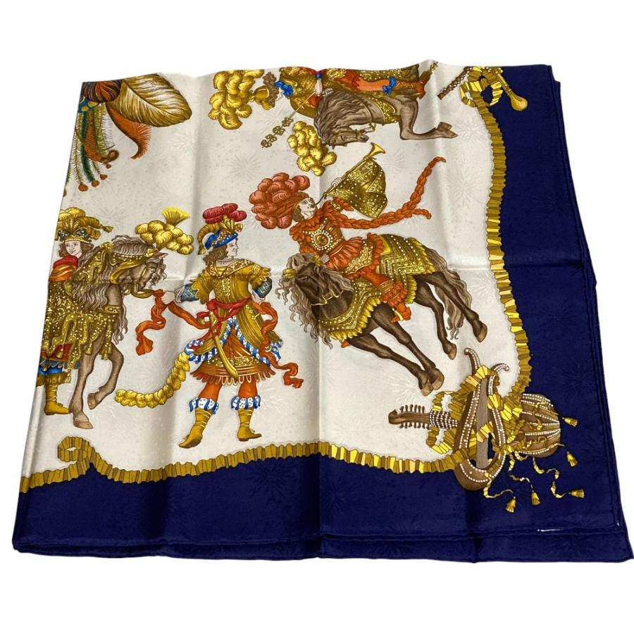 HERMES（エルメス） 新品同様 カレ 90 LES FETES DU ROI SOLEIL 太陽王