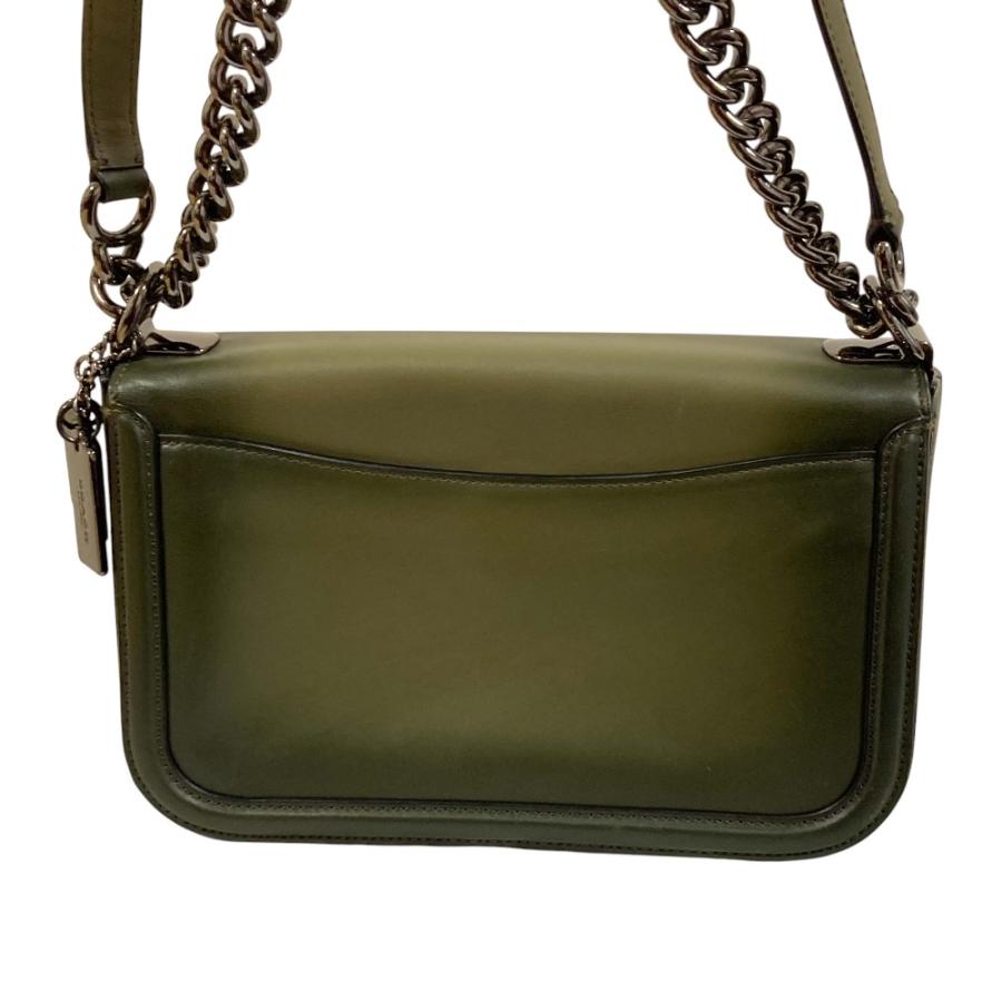 美品 COACH コーチ チェーンショルダー スワッガー25 ショルダーバッグ カーキ レディース 古着 中古 USED COACH（コーチ） 美品 チェーンショルダー スワッガー25 ショルダー