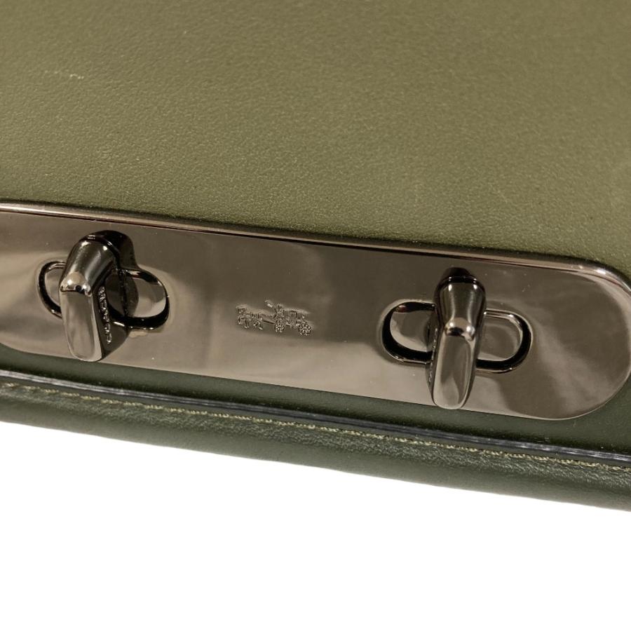 美品 COACH コーチ チェーンショルダー スワッガー25 ショルダーバッグ カーキ レディース 古着 中古 USED COACH（コーチ） 美品 チェーンショルダー スワッガー25 ショルダー