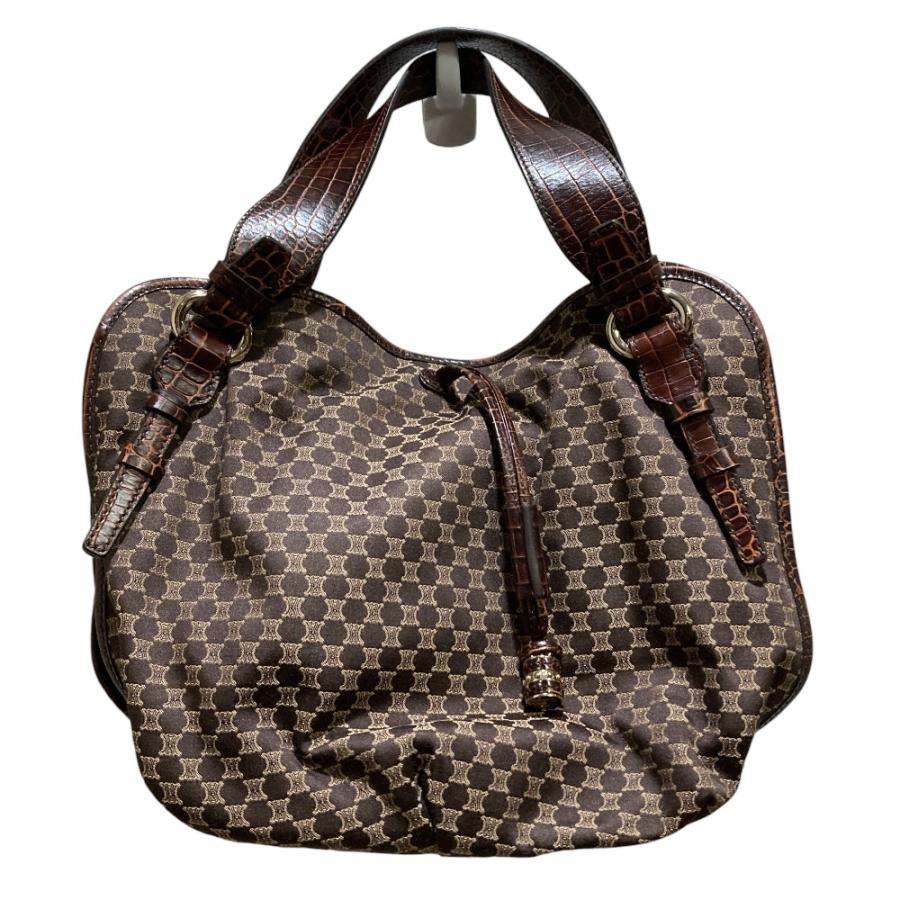 CELINE（セリーヌ） 美品 マカダム ビタースイート トートバッグ 