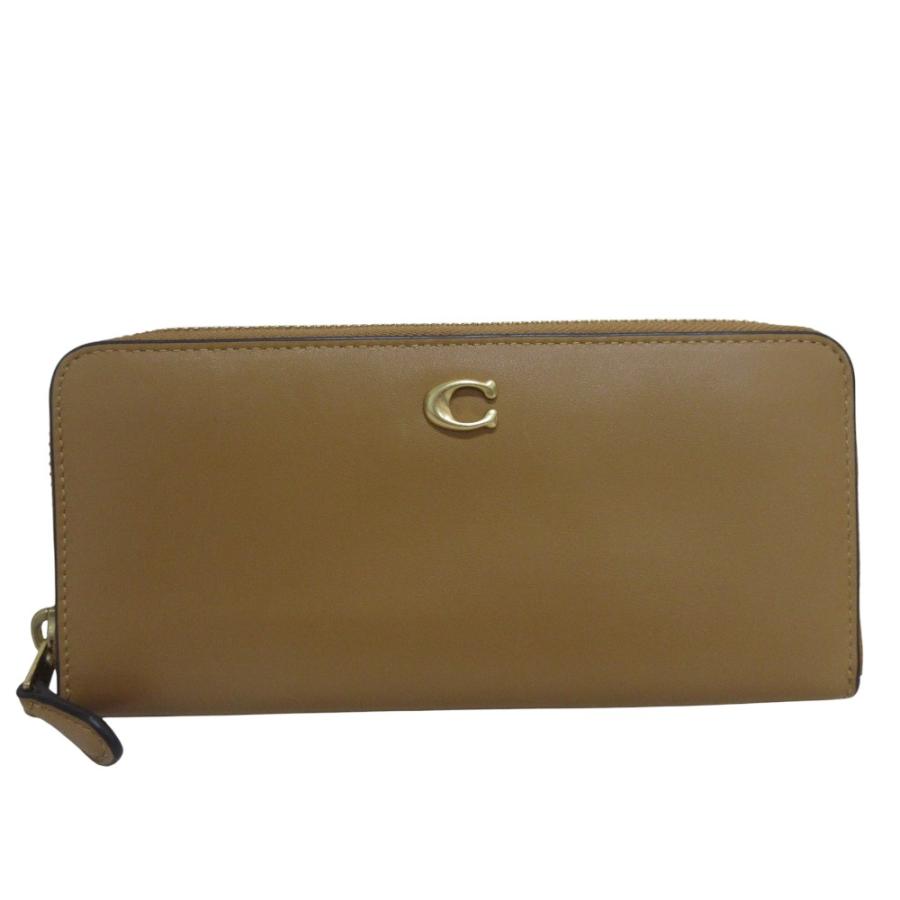 美品 COACH コーチ アコーディオン ジップウォレット ラウンドファスナー 長財布 C5032 ブラウン レディース 古着 中古 USED COACH（コーチ） 美品 アコーディオン ジップウォレット ラウンド