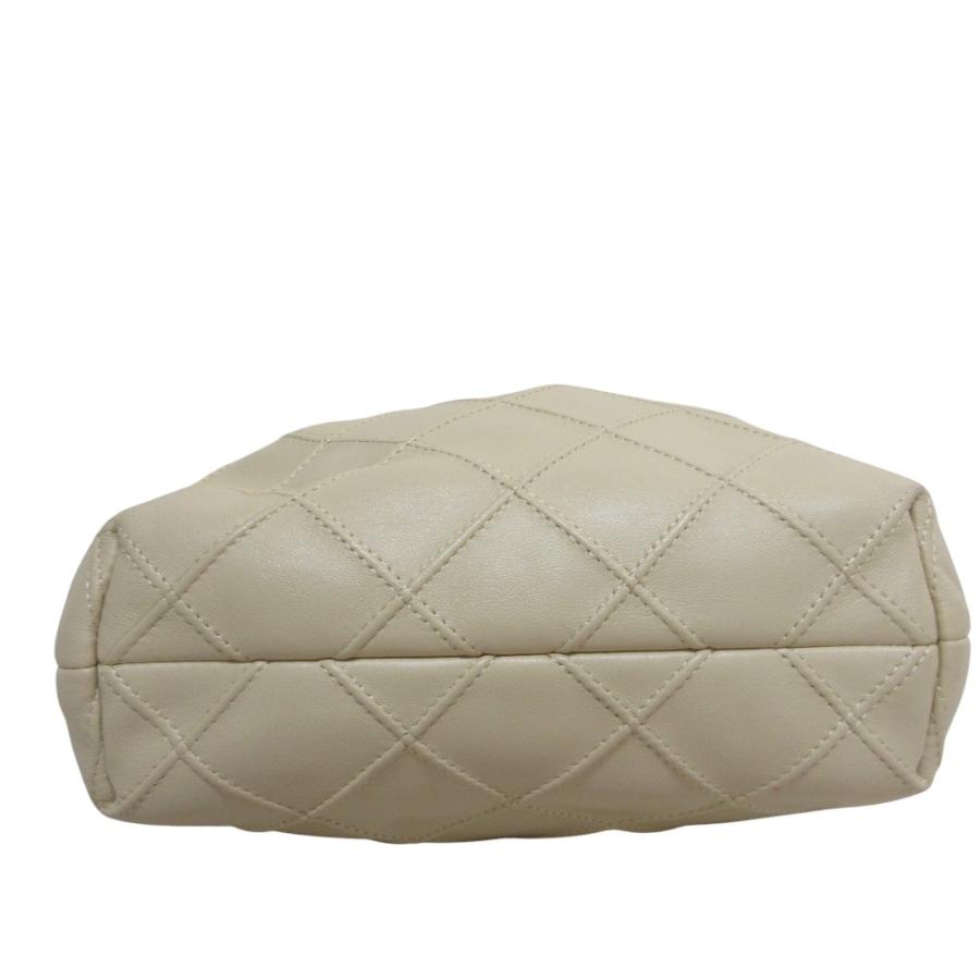 【美品】トリーバーチ  2way チェーンショルダー  ベージュ TORY BURCH（トリーバーチ） 美品 フレミング ミニドローストリング