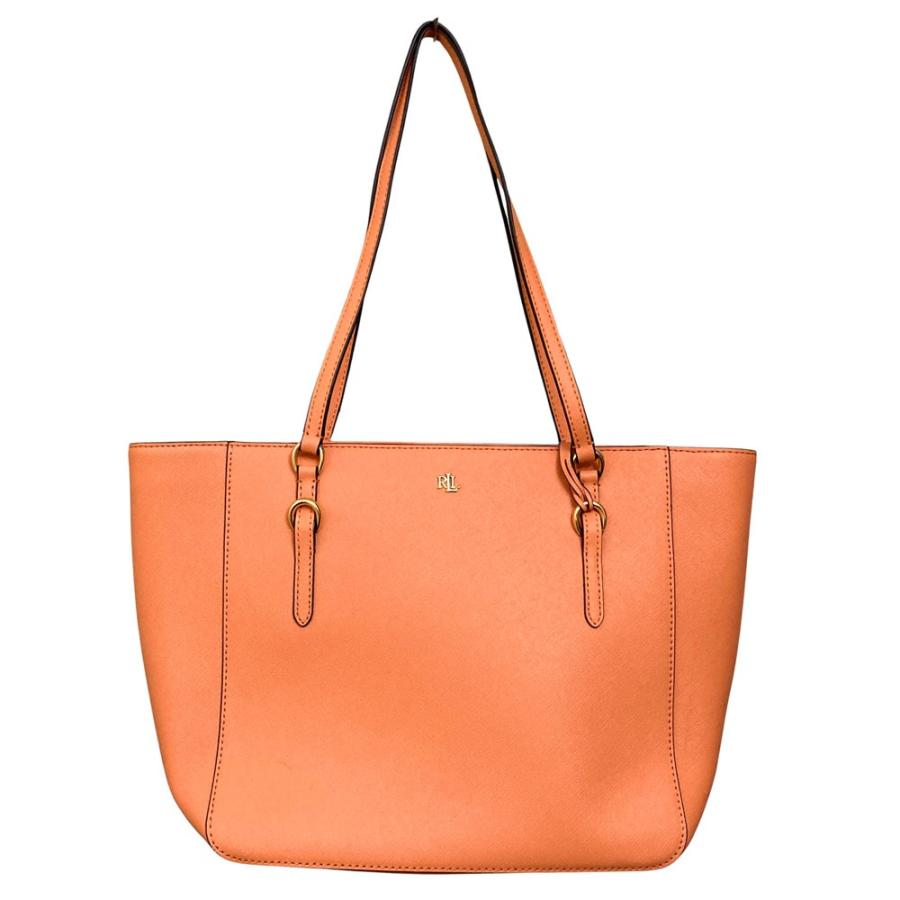(美品)ラルフローレン　レディースビジネスバッグ LAUREN RALPH LAUREN（ローレン ラルフローレン） 美品 サフィアーノ