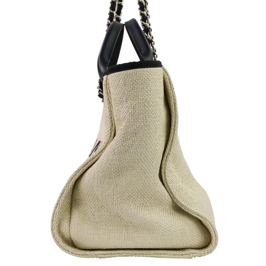 CHANEL（シャネル） 美品 ドーヴィル GM チェーン トートバッグ 