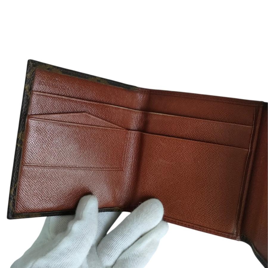 ルイヴィトン モノグラム ポルトモネ ビエ カルトクレディ 財布 茶色 Wホック LOUIS VUITTON（ルイ・ヴィトン） 良品 ポルトモネ ビエ カルト