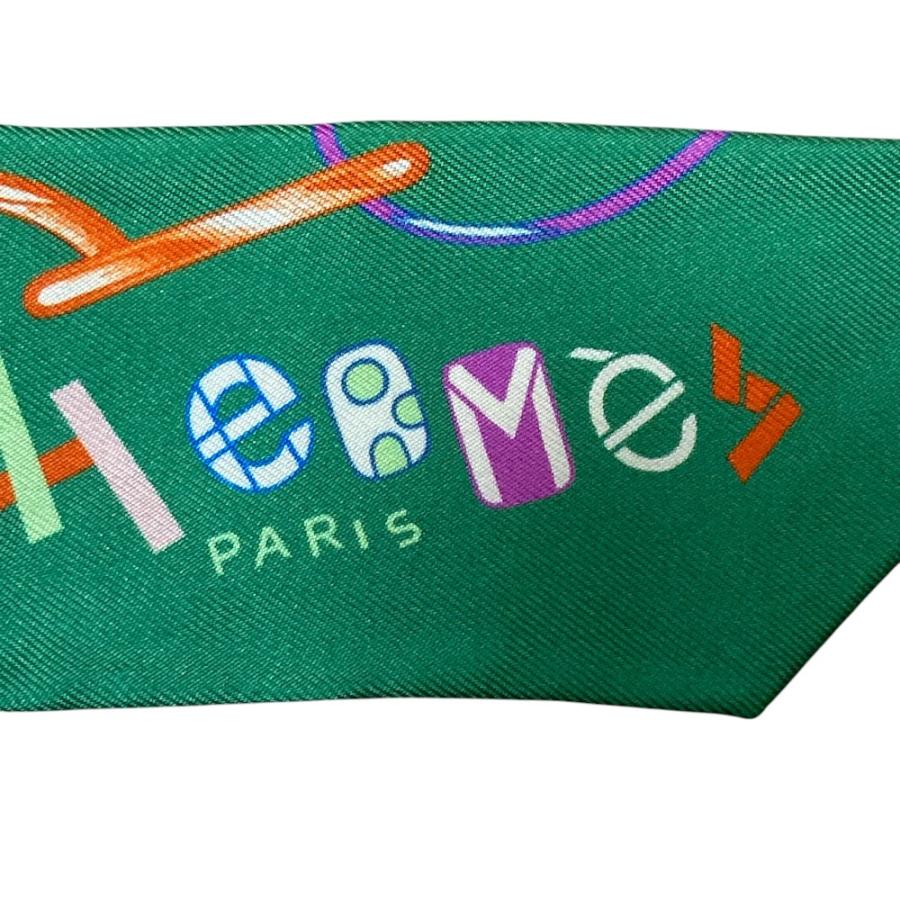 【極美品】エルメス ツイリー ドレブックル Do Re Boucles グリーン HERMES（エルメス） 美品 DO RE BOUCLES ドレ・ブックル ツイリー