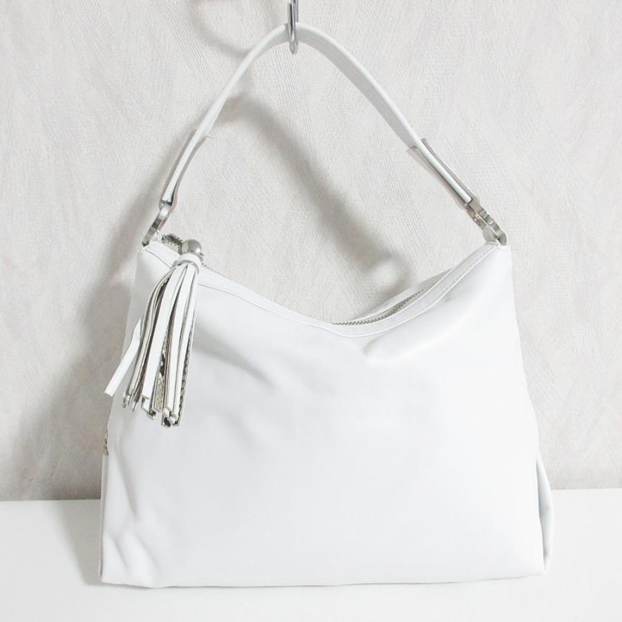 美品 銀座かねまつ Kanematsu タッセル レザー 2WAY ショルダーバッグ 