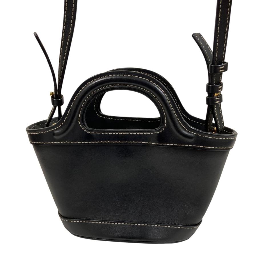 美品 MARNI マルニ TROPICALIA MICRO BAG ミニ 2WAY ショルダーバッグ ブラック レディース 古着 中古 USED MARNI（マルニ） 美品 TROPICALIA MICRO BAG ミニ 2WAY ショルダー