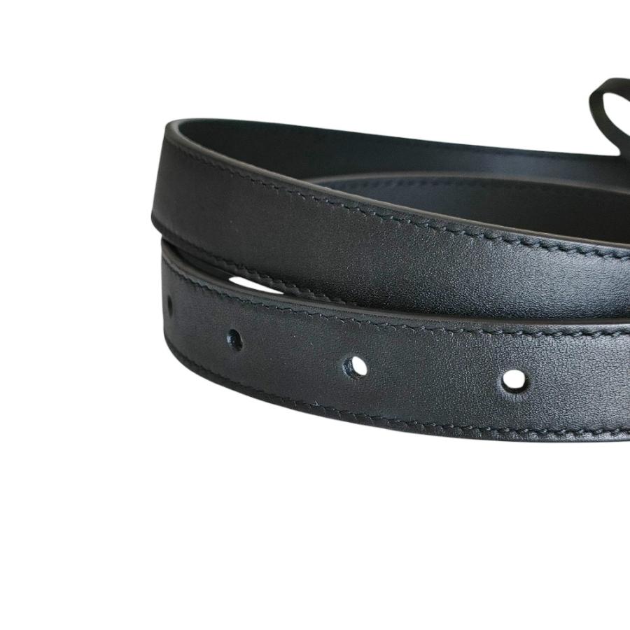 美品 GUCCI グッチ GGマーモント レザー ナローベルト 409417 70・28 ブラック レディース 古着 中古 USED GUCCI（グッチ） 美品 GGマーモント レザー ナローベルト 409417 70