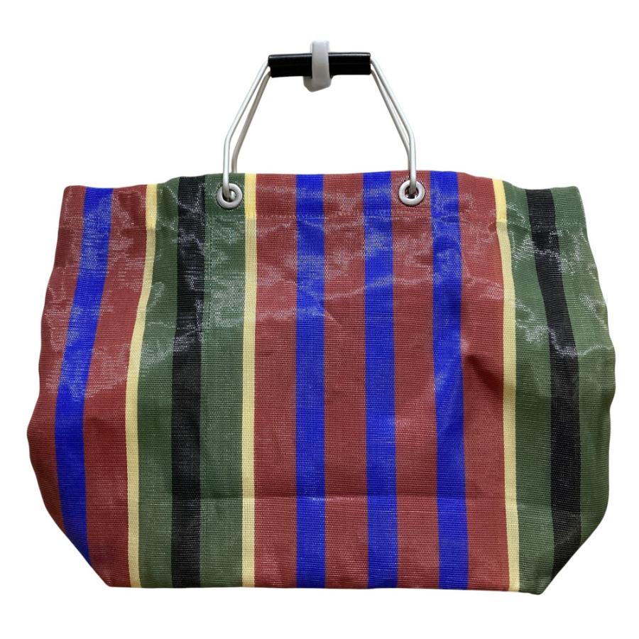 MARNI（マルニ） 美品 フラワーカフェ ストライプ メッシュトート