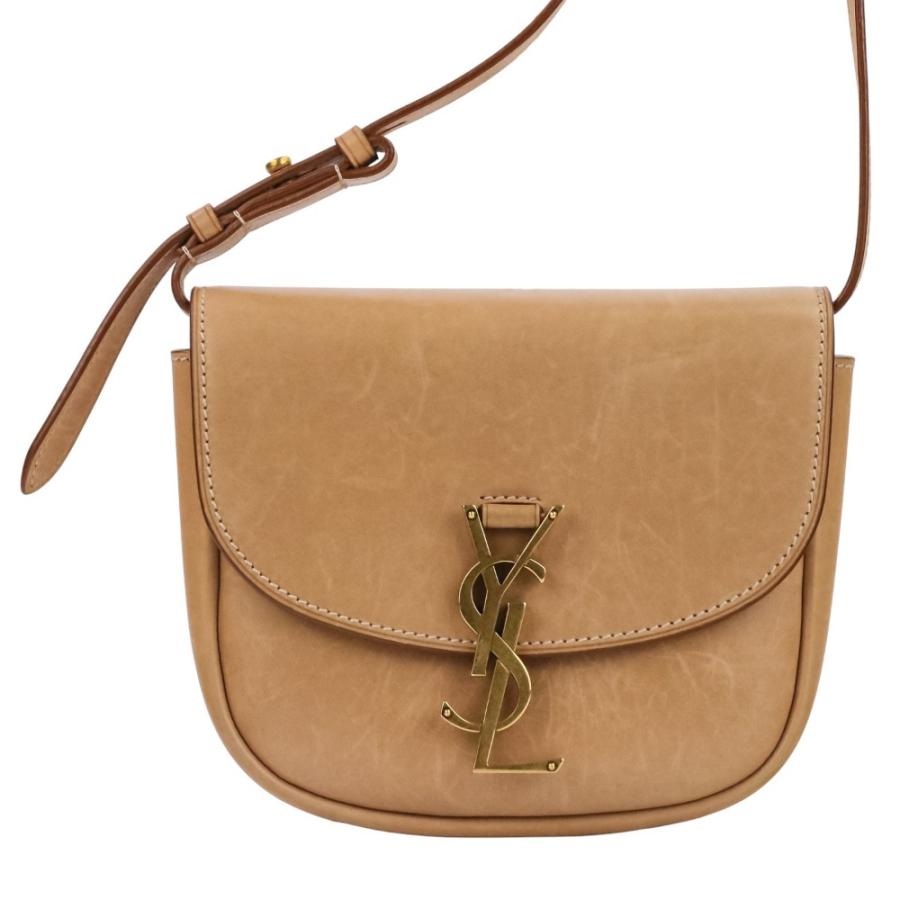 良品 Saint Laurent Paris サンローランパリ カイア スモール ショルダーバッグ ベージュ レディース 古着 中古