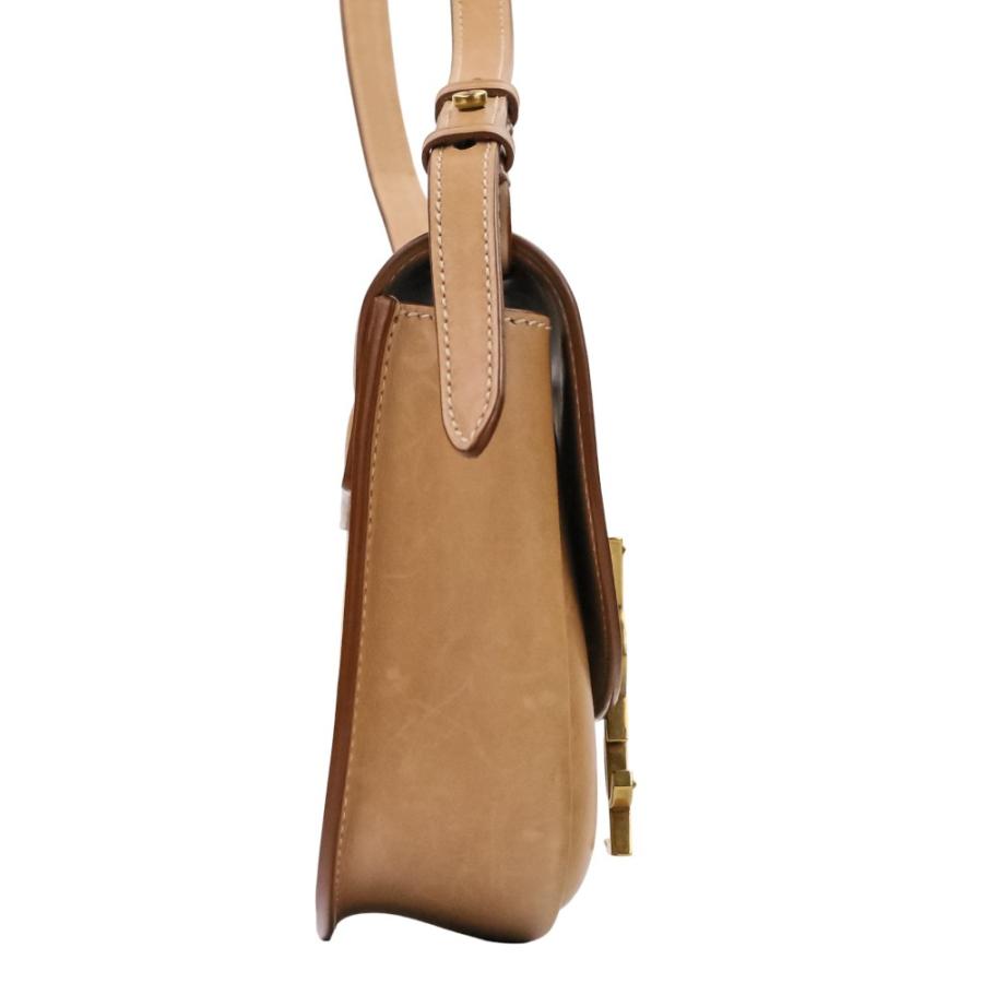 良品 Saint Laurent Paris サンローランパリ カイア スモール ショルダーバッグ ベージュ レディース 古着 中古
