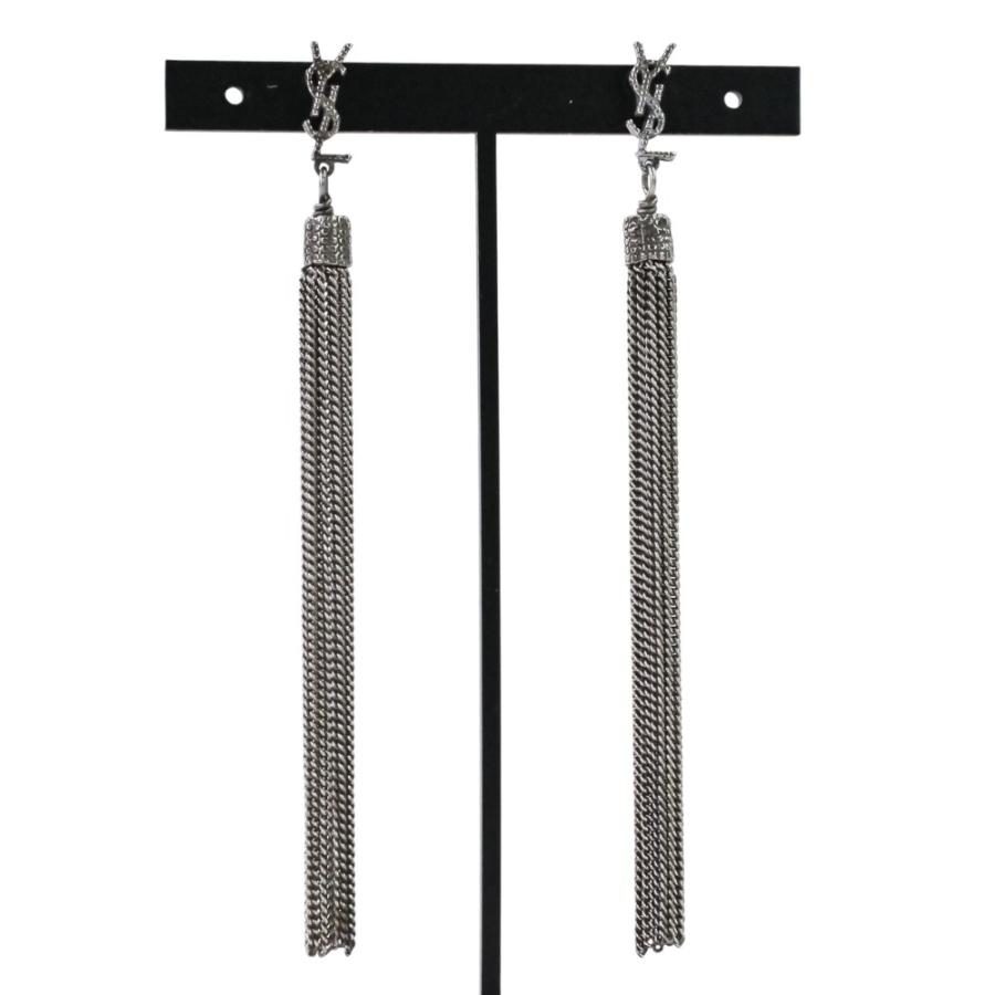 SAINT LAURENTサンローラン　ロングピアス シルバー　片耳 SAINT LAURENT 美品 Saint Laurent サンローラン メタル ルル タッセル