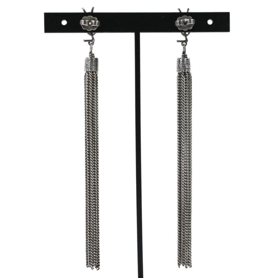 SAINT LAURENTサンローラン　ロングピアス シルバー　片耳 SAINT LAURENT 美品 Saint Laurent サンローラン メタル ルル タッセル