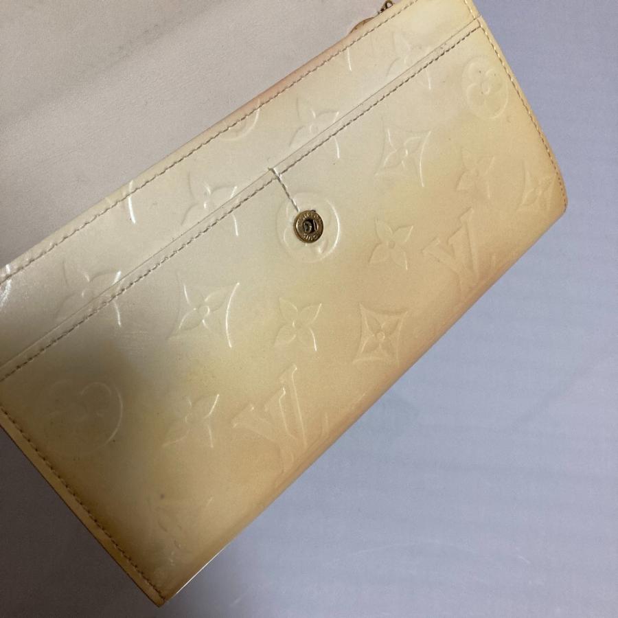 LOUIS VUITTON ルイヴィトン ヴェルニ モノグラム ポルトフォイユサラ 長財布 M91971 ペルル イエロー レディース 古着 中古 USED LOUIS VUITTON（ルイ・ヴィトン） ヴェルニ モノグラム ポルトフォイユ