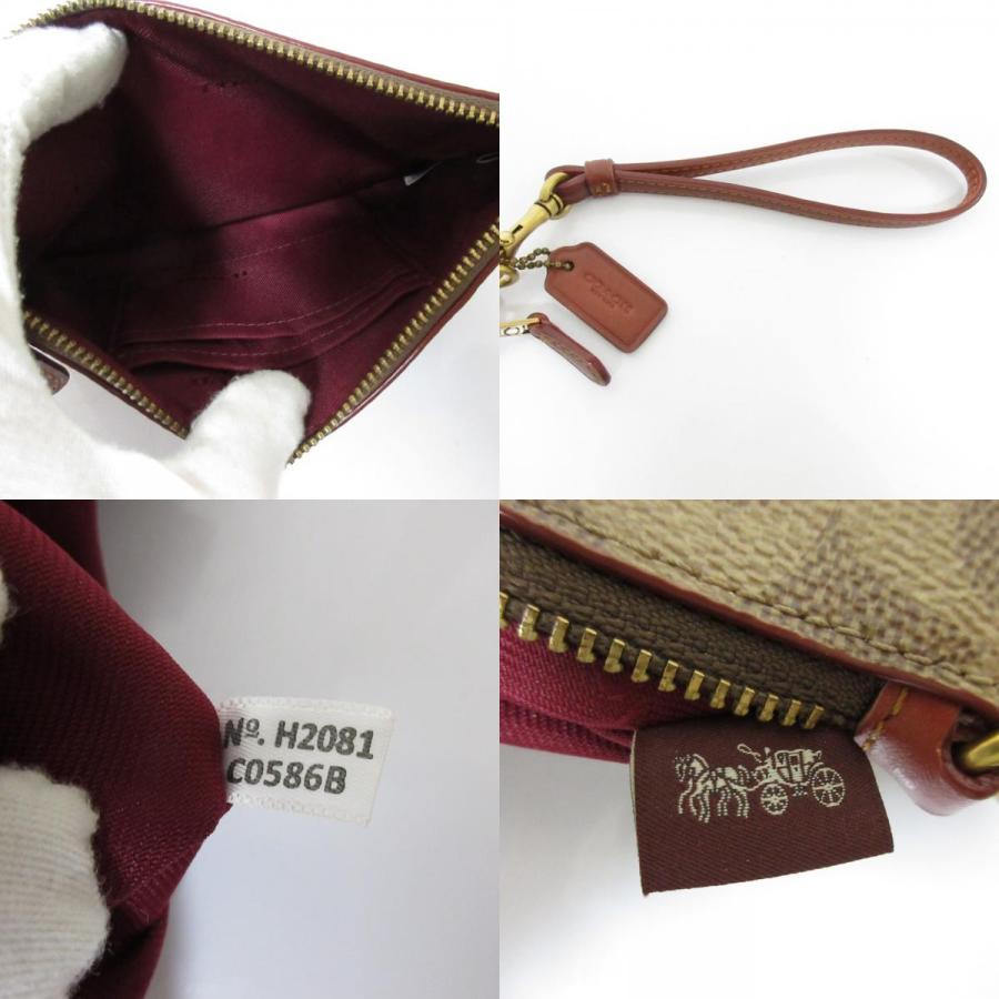 COACH（コーチ） 良品 シグネチャー コーテッド キャンバス スキー 