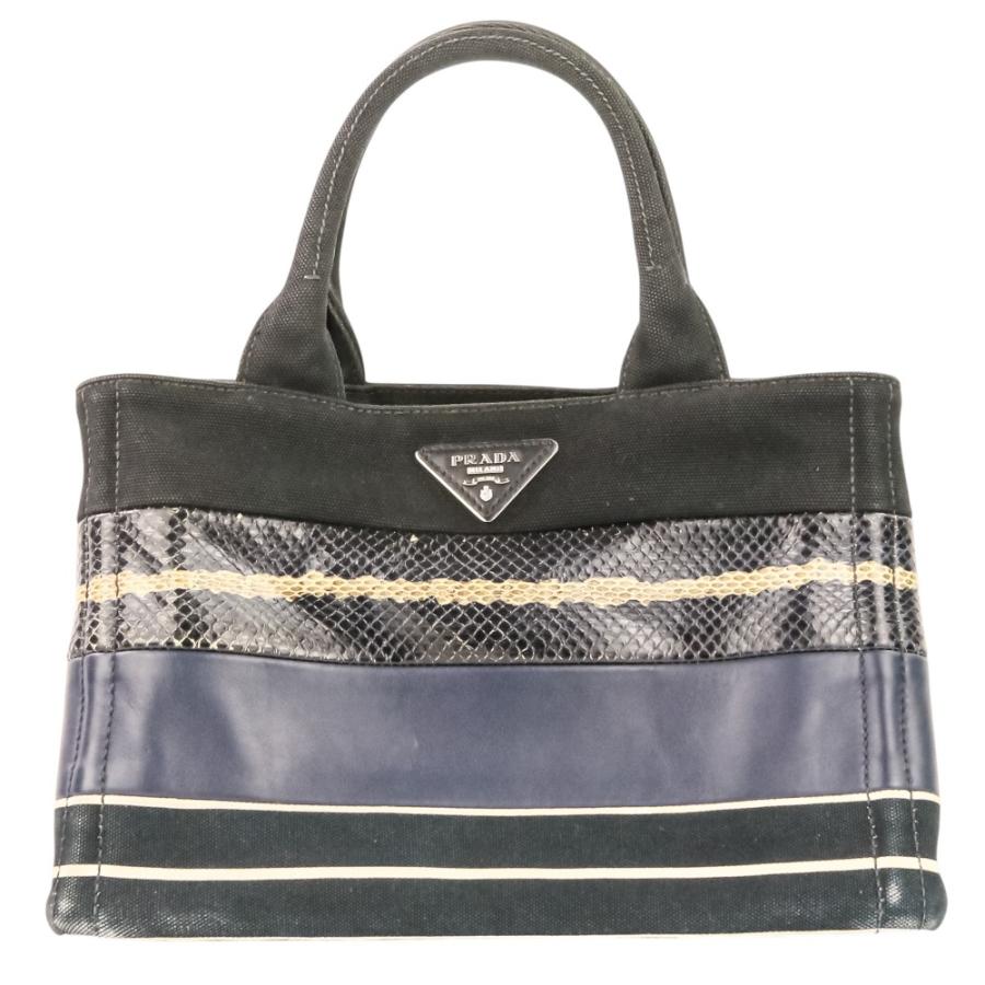 PRADA（プラダ） 良品 パッチワーク カナパ ミニ 2WAY ハンドバッグ 