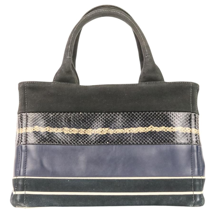 PRADA（プラダ） 良品 パッチワーク カナパ ミニ 2WAY ハンドバッグ