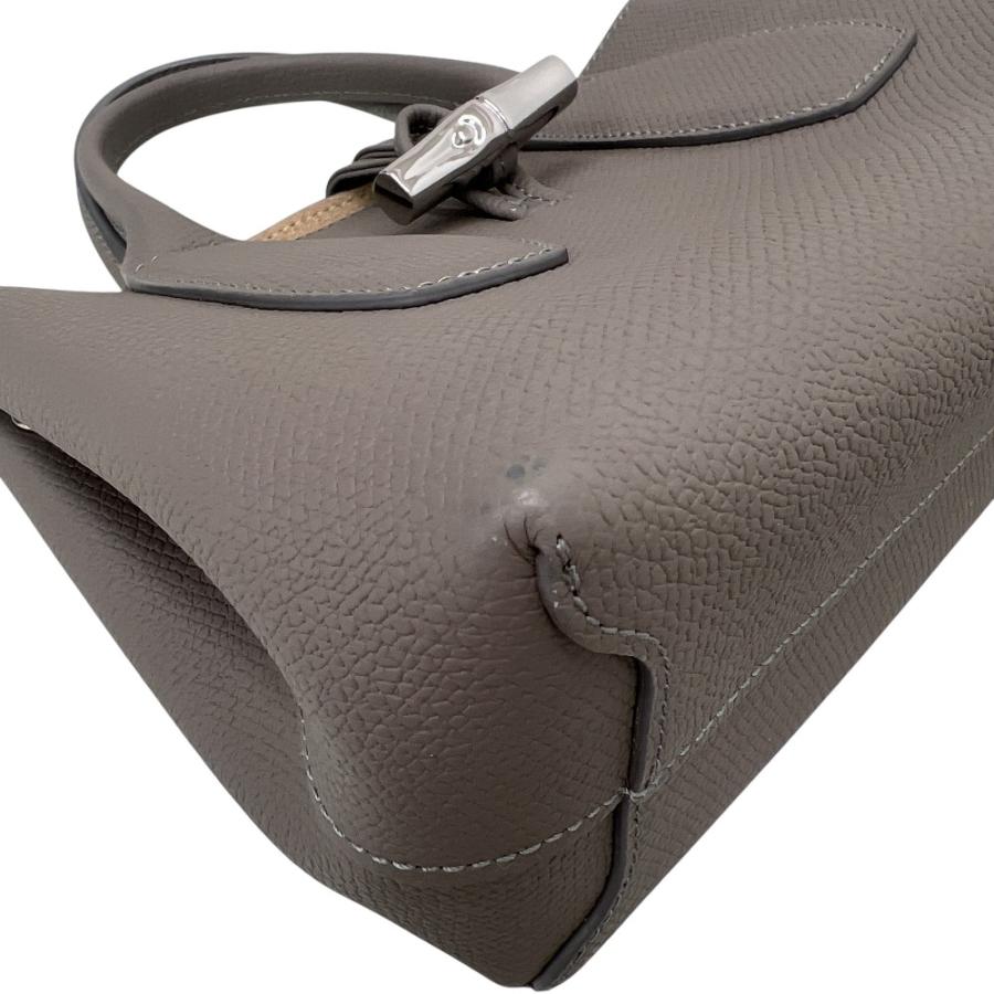 LONGCHAMP（ロンシャン） 美品 ロゾ M レザー 2WAY ハンドバッグ