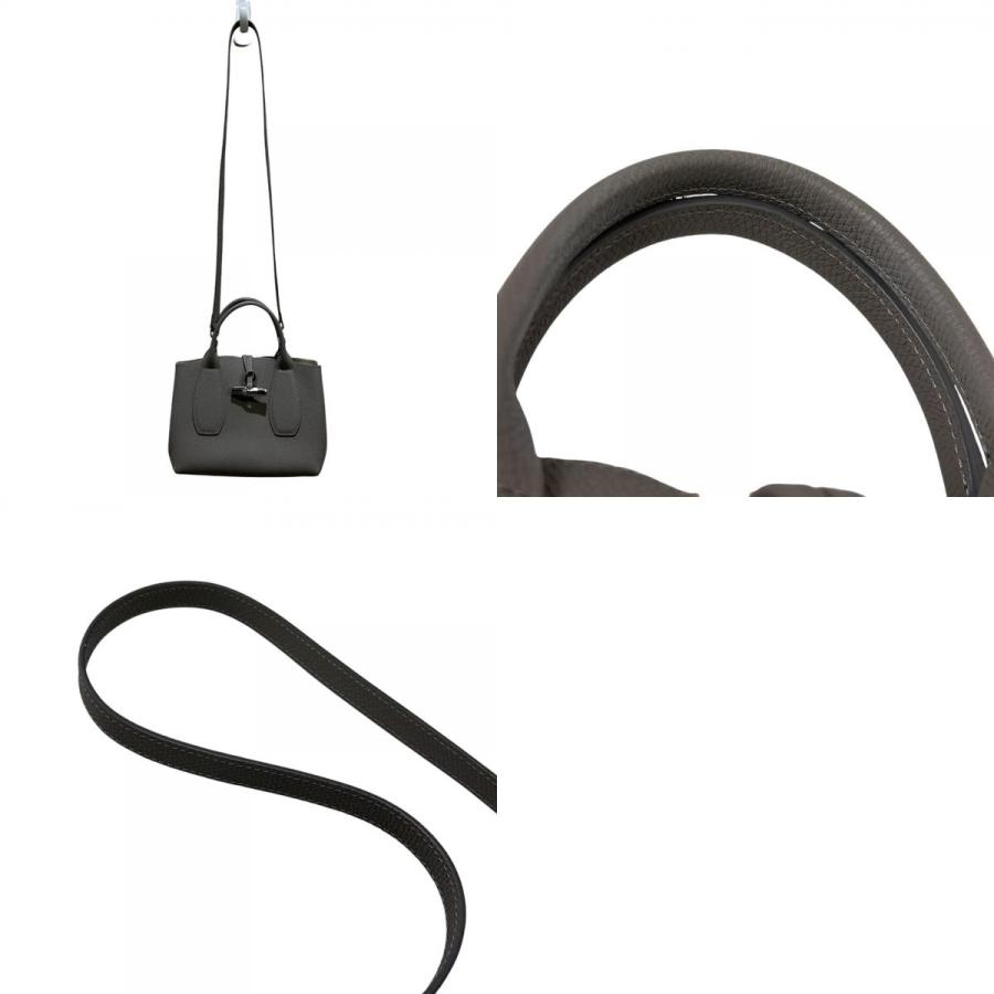 LONGCHAMP（ロンシャン） 美品 ロゾ M レザー 2WAY ハンドバッグ