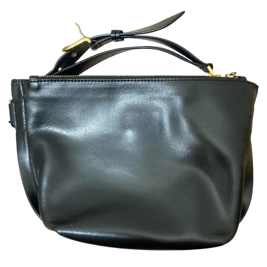 sacai（サカイ） 良品 Trapezoid レザー 3WAY ポーチ ハンドバッグ 