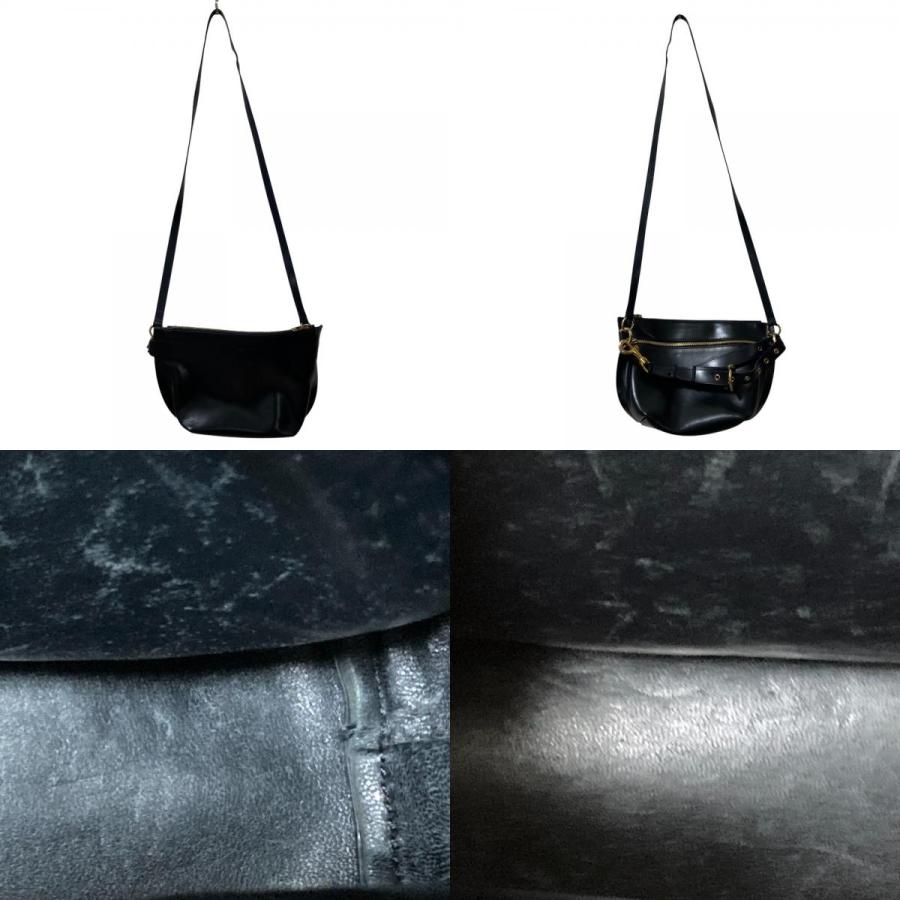 sacai（サカイ） 良品 Trapezoid レザー 3WAY ポーチ ハンドバッグ 