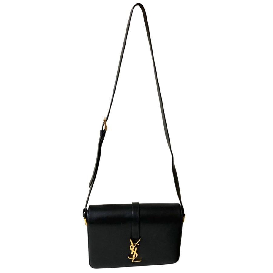 良品 SAINT LAURENT PARIS サンローランパリ ユニベルシテ カサンドラ ショルダーバッグ 357403 ブラック  レディース 古着 中古 USED 良品 SAINT LAURENT PARIS サンローランパリ ユニベルシテ カサンドラ
