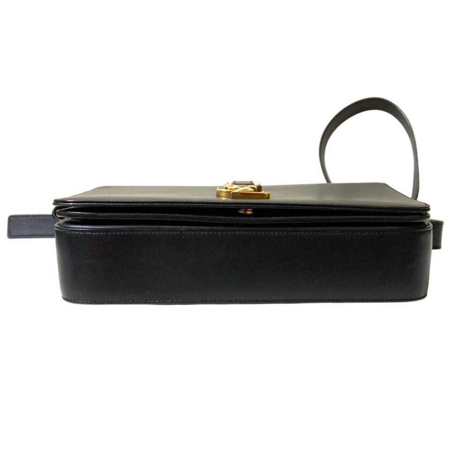 良品 SAINT LAURENT PARIS サンローランパリ ユニベルシテ カサンドラ ショルダーバッグ 357403 ブラック  レディース 古着 中古 USED 良品 SAINT LAURENT PARIS サンローランパリ ユニベルシテ カサンドラ