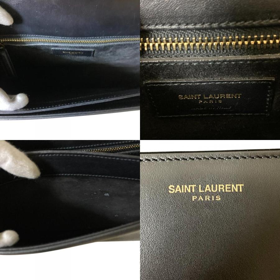 良品 SAINT LAURENT PARIS サンローランパリ ユニベルシテ カサンドラ ショルダーバッグ 357403 ブラック  レディース 古着 中古 USED 良品 SAINT LAURENT PARIS サンローランパリ ユニベルシテ カサンドラ