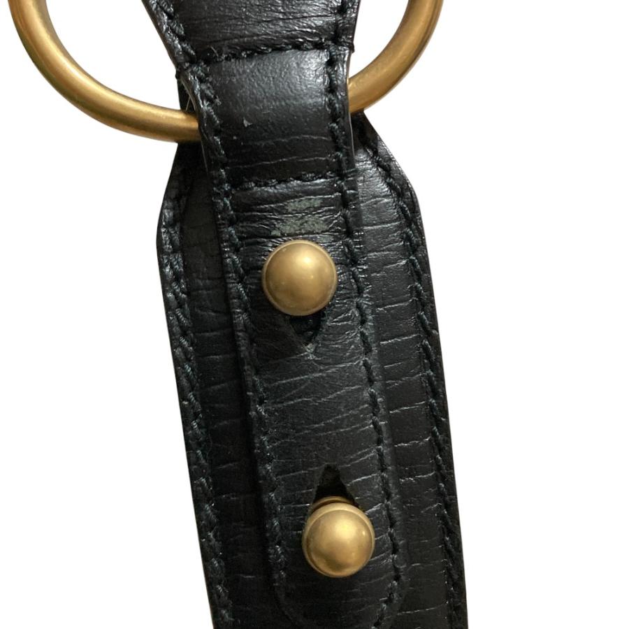 GUCCI（グッチ） 良品 ホースビット レザーベルト 114894 ブラック