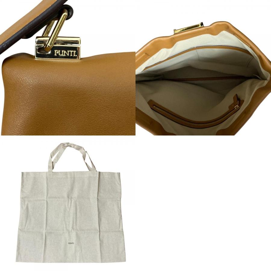 新品同様 PUNTI プンティ GRAFT TOTE L-IE レザー トート クラッチ