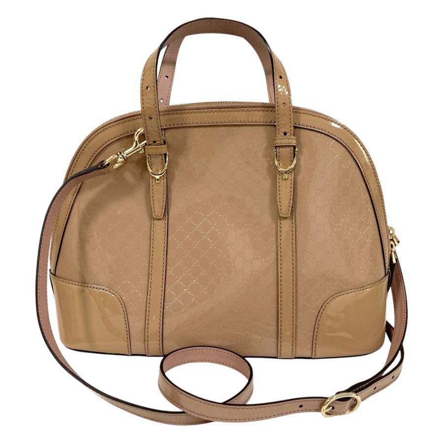 GUCCI（グッチ） 美品 マイクロGG パテント 2way ハンドバッグ