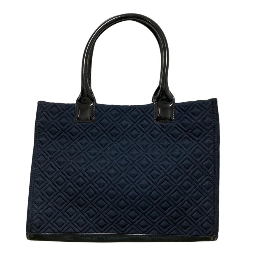 TORY BURCH　トリーバーチ　エラ　キルティング　トートバック　ブルー TORY BURCH（トリーバーチ） 美品 キルティングトートバッグ エラ