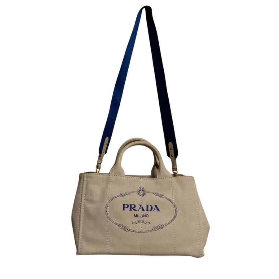 PRADA（プラダ） 美品 カナパ キャンバス 2way トートバッグ