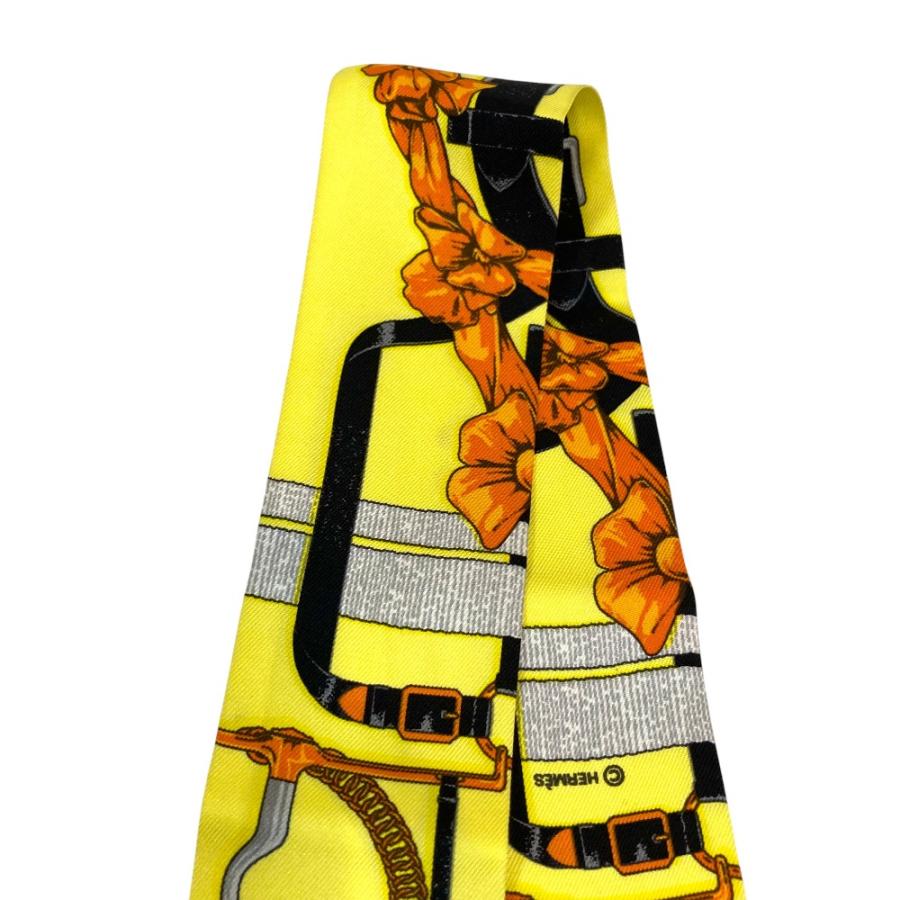 HERMES エルメス ツイリー イエローブラックエトゥープ系 HERMES