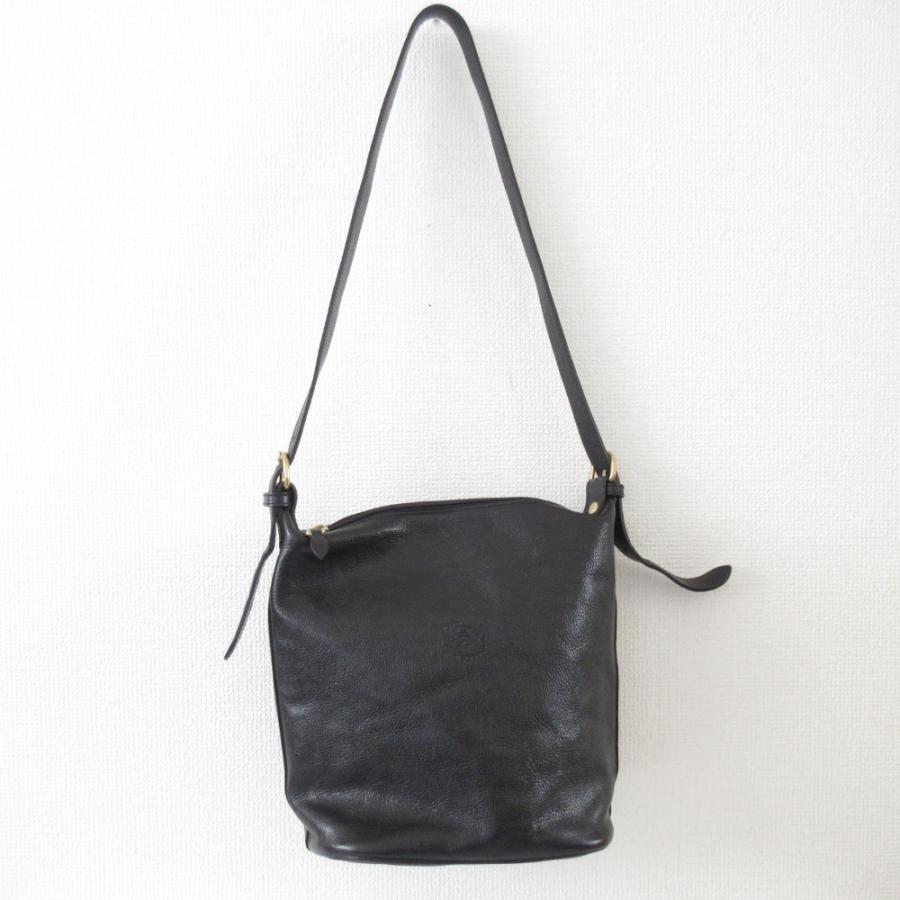 IL BISONTE（イルビゾンテ） 美品 レザー バケツショルダーバッグ 