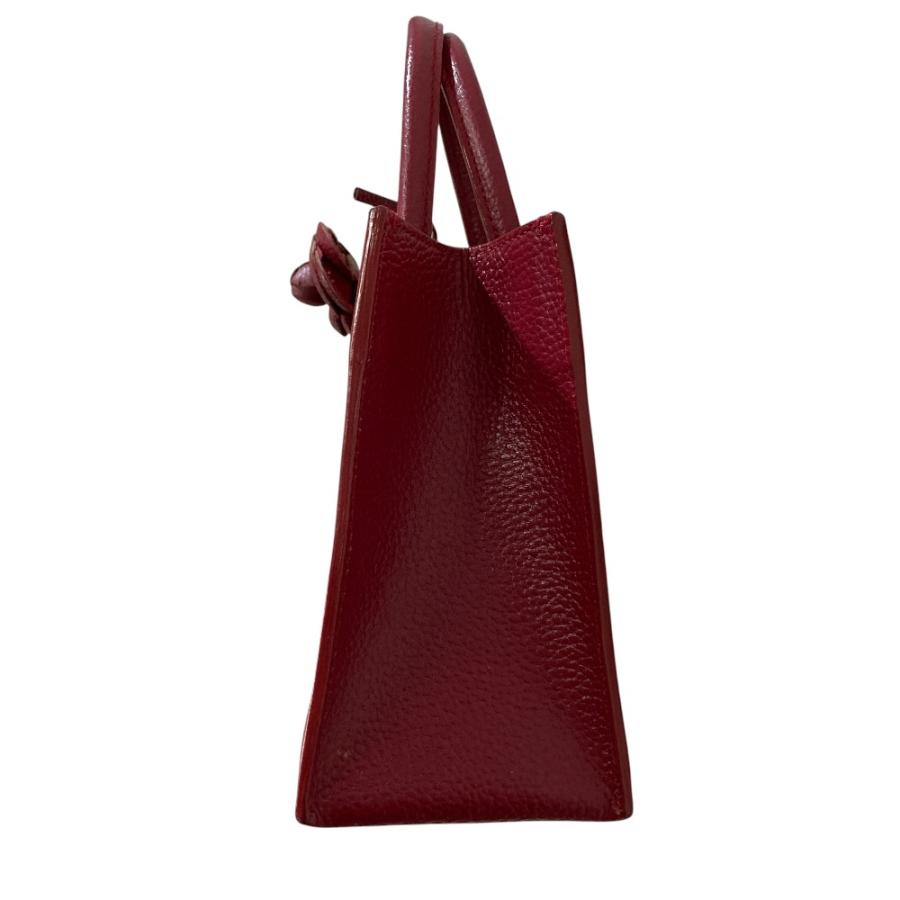 Rene（ルネ） 美品 MIRA カメリア レザー 2WAY ハンドバッグ レッド 