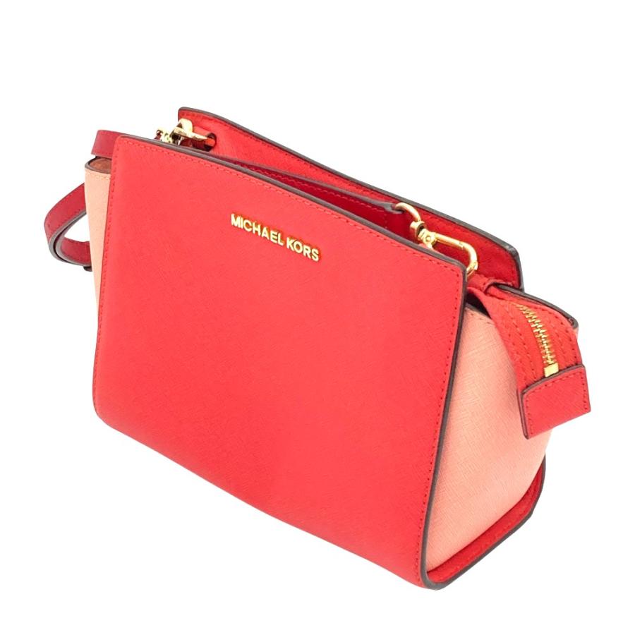 良品 MICHAEL KORS マイケルマイケルコース ショルダーバッグ レッド