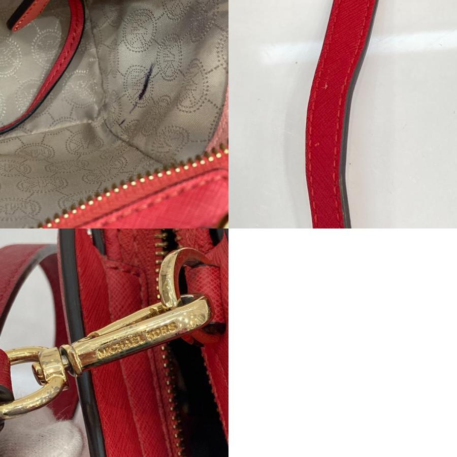 良品 MICHAEL KORS マイケルマイケルコース ショルダーバッグ レッド 