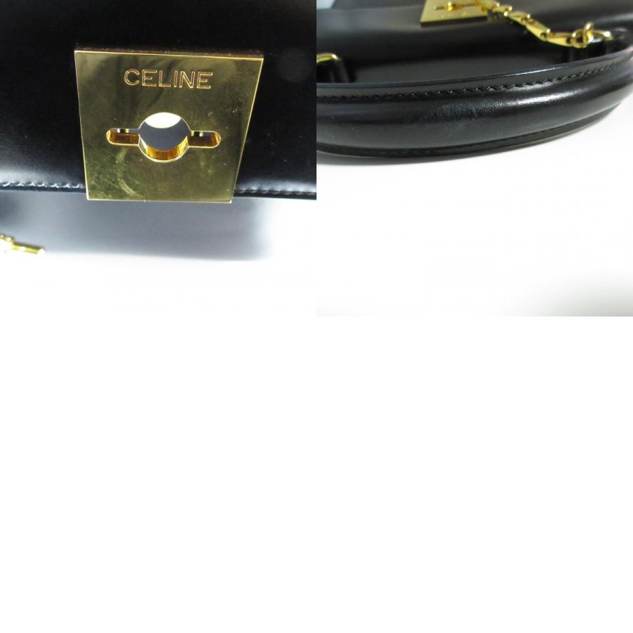 CELINE（セリーヌ） 良品 レザー チェーンロック ハンドバッグ 2way
