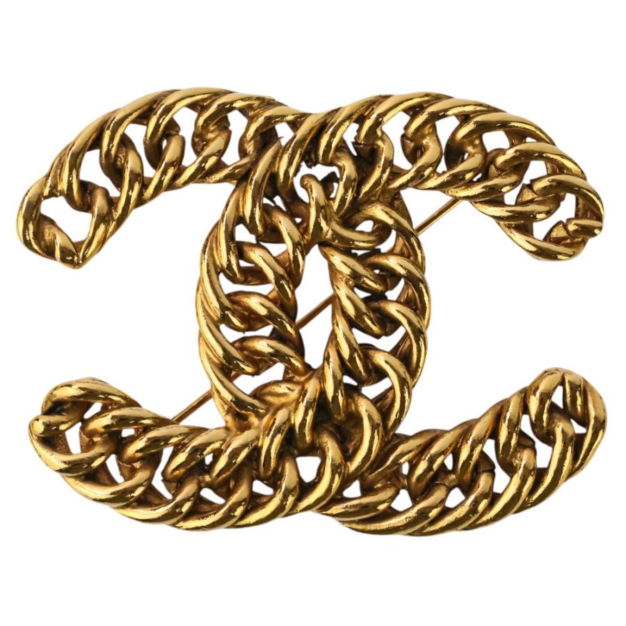 CHANEL（シャネル） 美品 ヴィンテージ チェーン ココマークブローチ